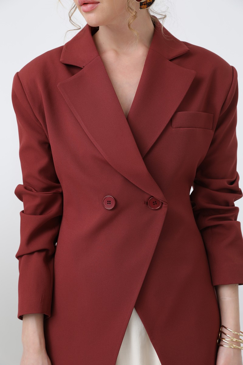 Kadın Önden Düğmeli Blazer Ceket -32245CKT Kadın Önden Düğmeli Blazer Ceket -32245CKT