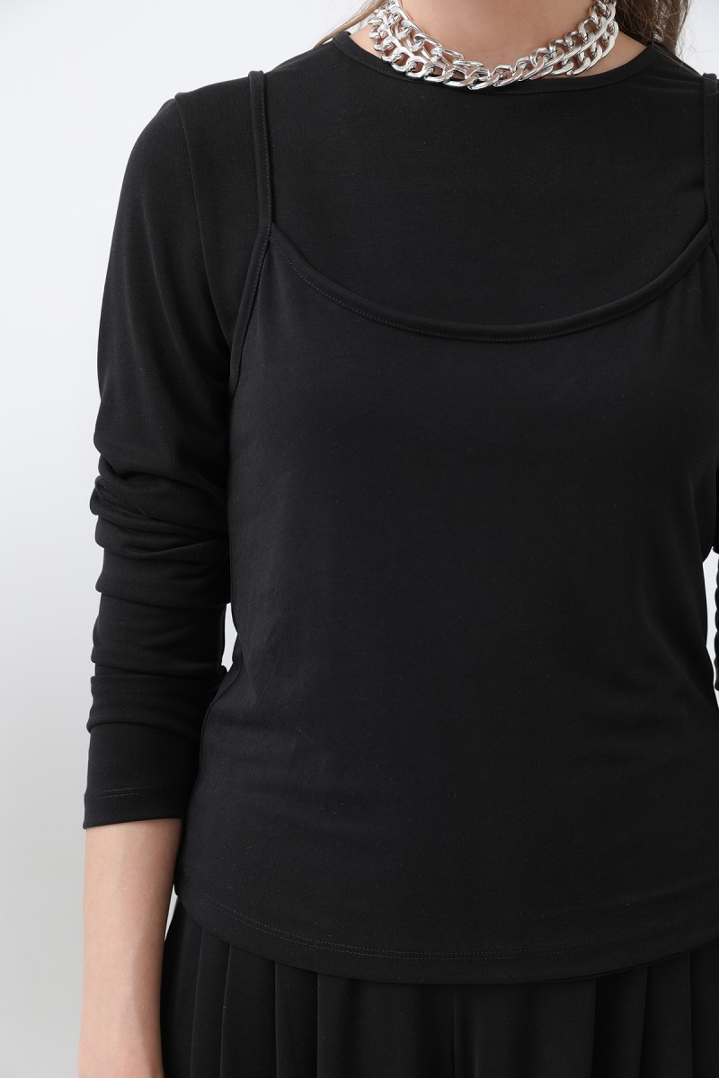 Kadın Atlet Detaylı Bluz -32262BLZ Kadın Atlet Detaylı Bluz -32262BLZ