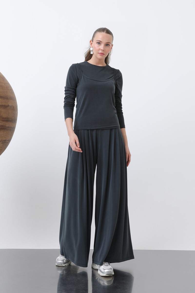 Kadın Atlet Detaylı Bluz -32262BLZ Kadın Atlet Detaylı Bluz -32262BLZ