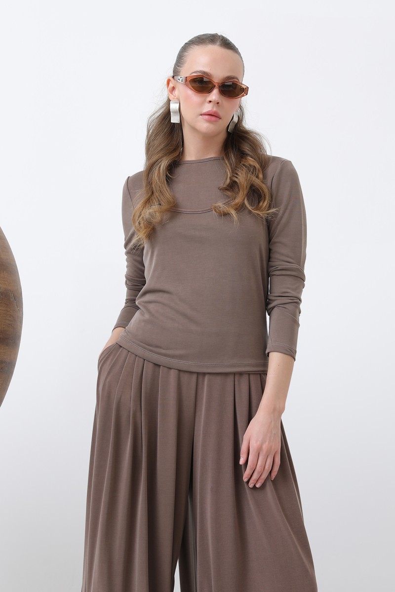 Kadın Atlet Detaylı Bluz -32262BLZ