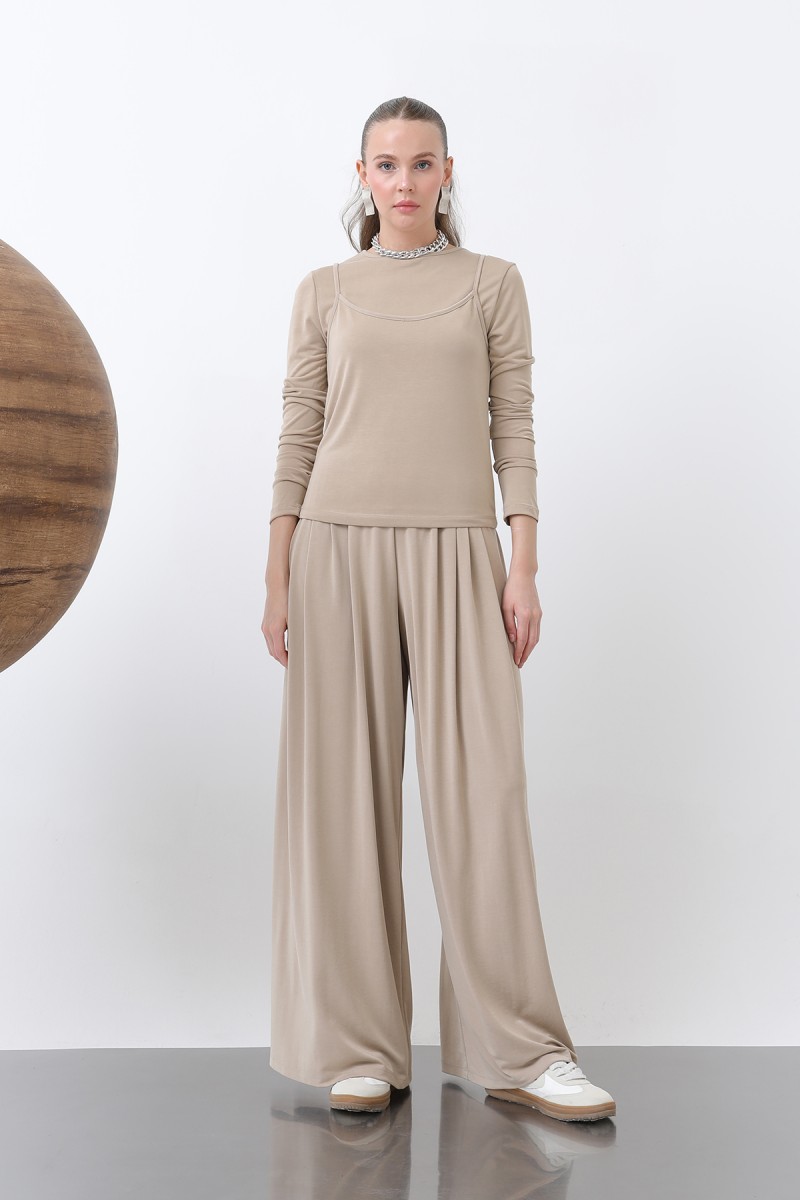 Kadın Atlet Detaylı Bluz -32262BLZ