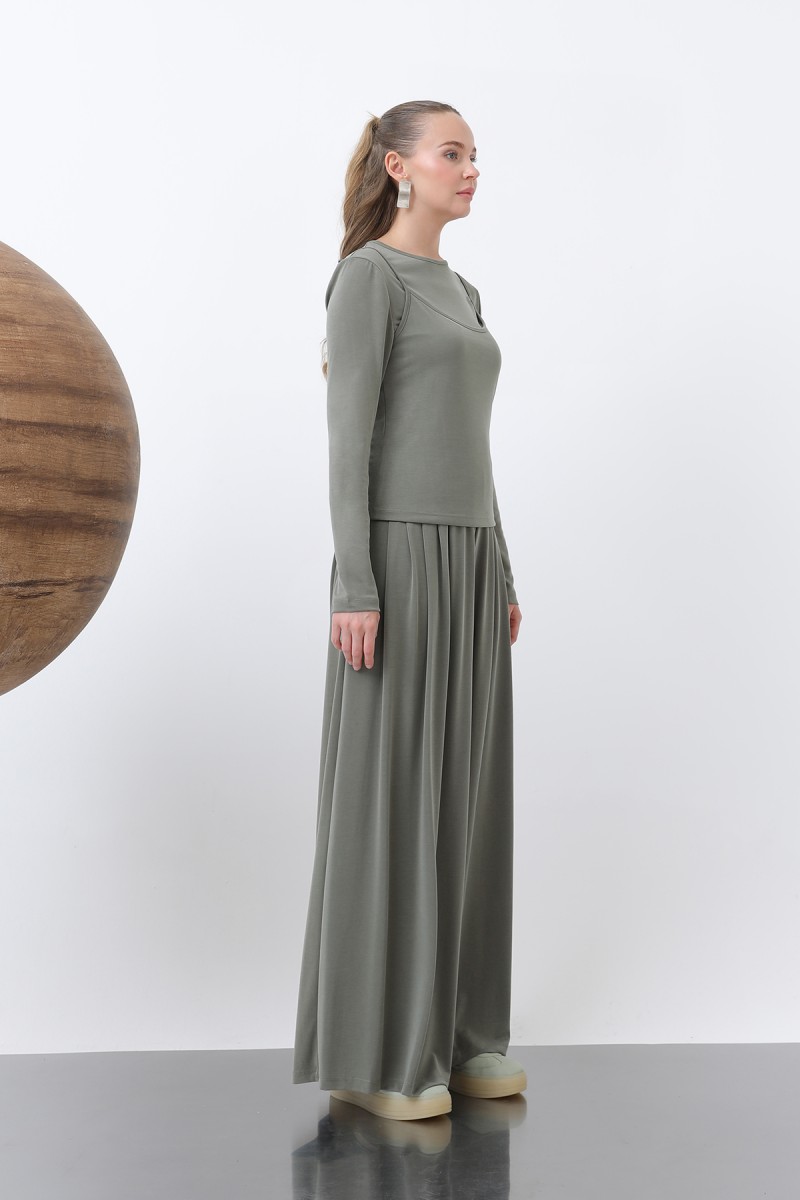 Kadın Atlet Detaylı Bluz -32262BLZ