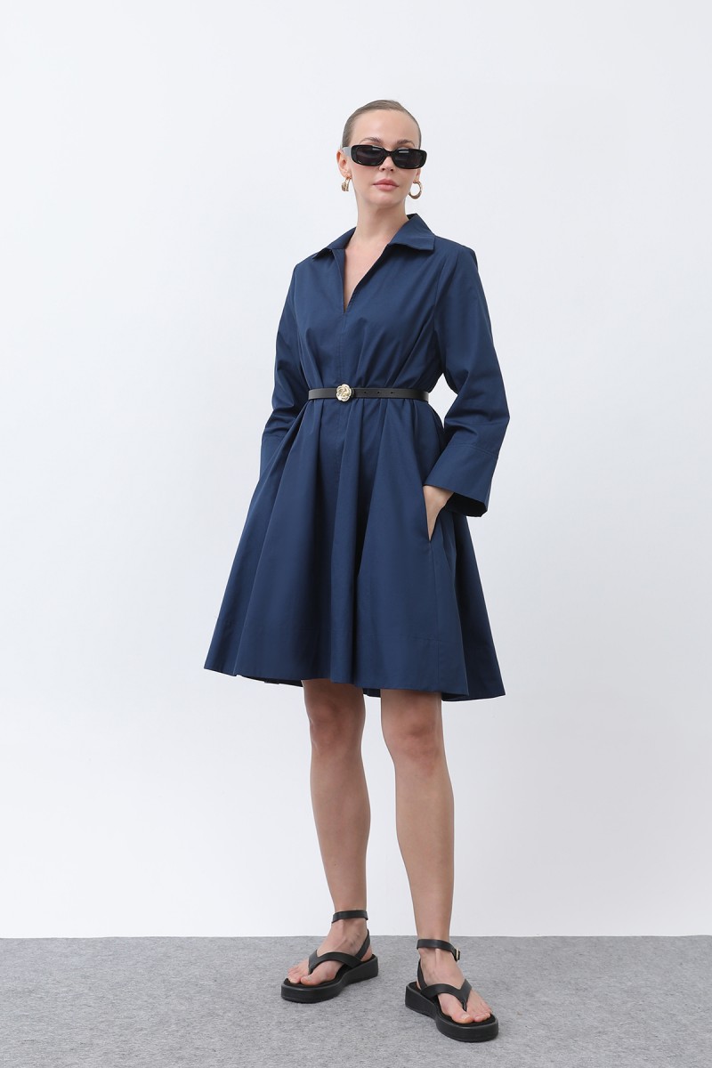 Kadın Poplin Mini Elbise -32274ELB Kadın Poplin Mini Elbise -32274ELB