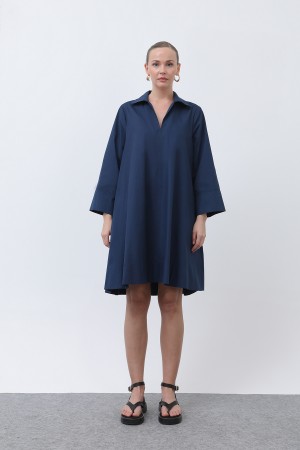 Kadın Poplin Mini Elbise -32274ELB Kadın Poplin Mini Elbise -32274ELB