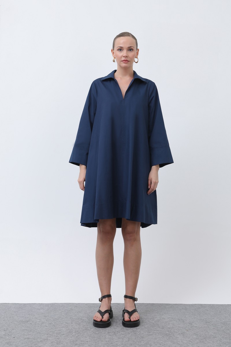 Kadın Poplin Mini Elbise -32274ELB Kadın Poplin Mini Elbise -32274ELB