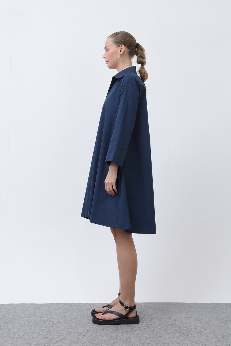 Kadın Poplin Mini Elbise -32274ELB Kadın Poplin Mini Elbise -32274ELB
