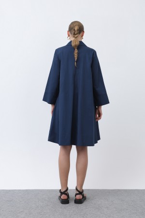 Kadın Poplin Mini Elbise -32274ELB Kadın Poplin Mini Elbise -32274ELB