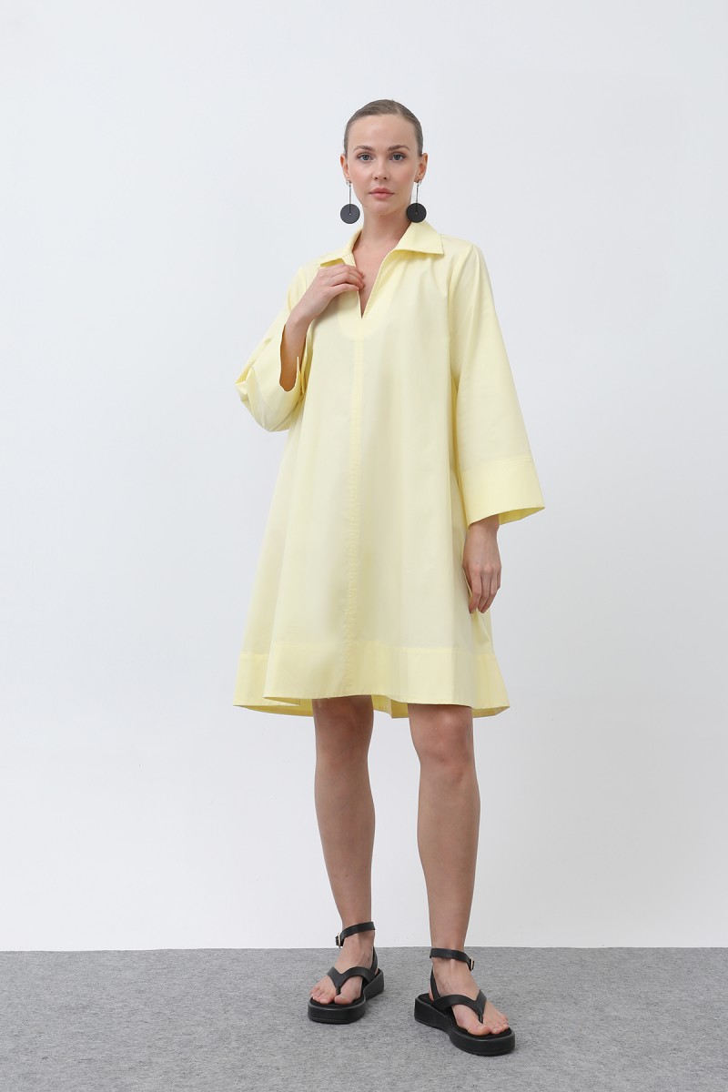 Kadın Poplin Mini Elbise -32274ELB Kadın Poplin Mini Elbise -32274ELB