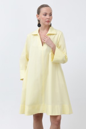 Kadın Poplin Mini Elbise -32274ELB Kadın Poplin Mini Elbise -32274ELB
