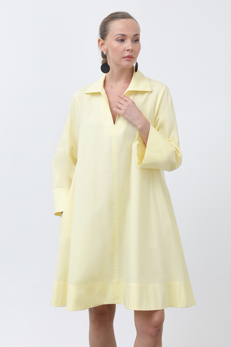 Kadın Poplin Mini Elbise -32274ELB Kadın Poplin Mini Elbise -32274ELB