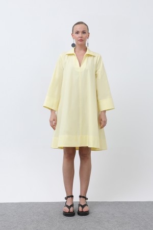 Kadın Poplin Mini Elbise -32274ELB Kadın Poplin Mini Elbise -32274ELB