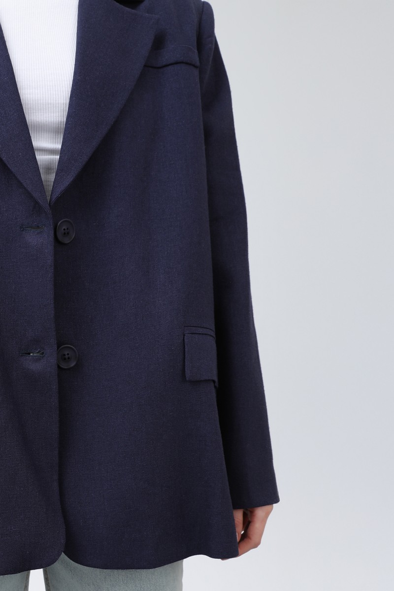 Kadın Keten Blazer Ceket -32303CKT Kadın Keten Blazer Ceket -32303CKT