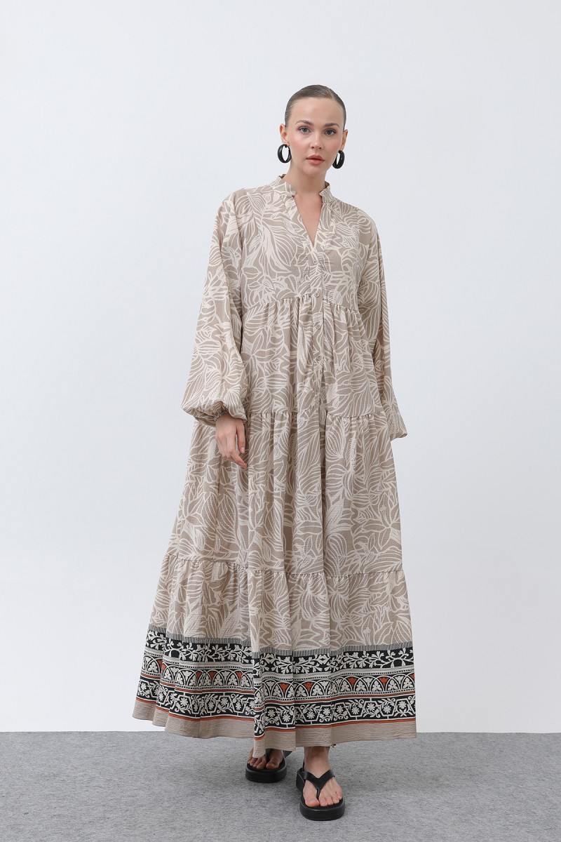 Kadın Desenli Elbise - 32311ELB Kadın Desenli Elbise - 32311ELB