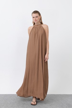 Kadın Halter Yaka Elbise - 32322ELB Kadın Halter Yaka Elbise - 32322ELB