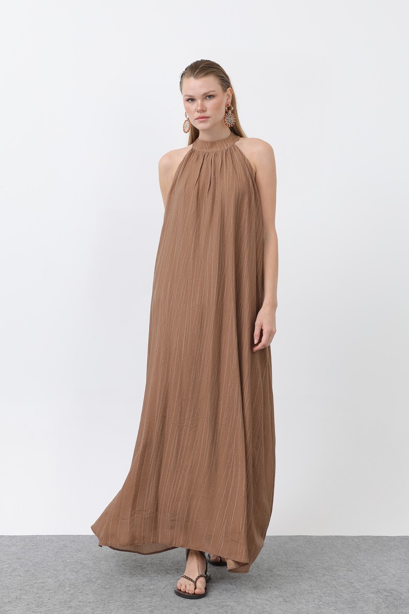 Kadın Halter Yaka Elbise - 32322ELB Kadın Halter Yaka Elbise - 32322ELB