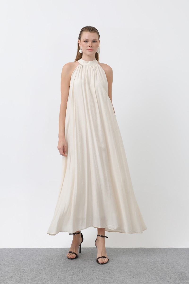 Kadın Halter Yaka Elbise - 32322ELB Kadın Halter Yaka Elbise - 32322ELB