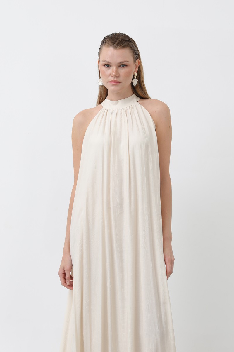 Kadın Halter Yaka Elbise - 32322ELB Kadın Halter Yaka Elbise - 32322ELB