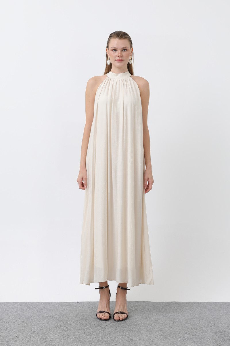 Kadın Halter Yaka Elbise - 32322ELB Kadın Halter Yaka Elbise - 32322ELB