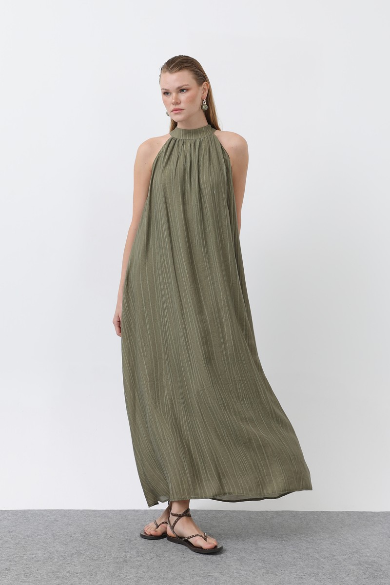 Kadın Halter Yaka Elbise - 32322ELB Kadın Halter Yaka Elbise - 32322ELB