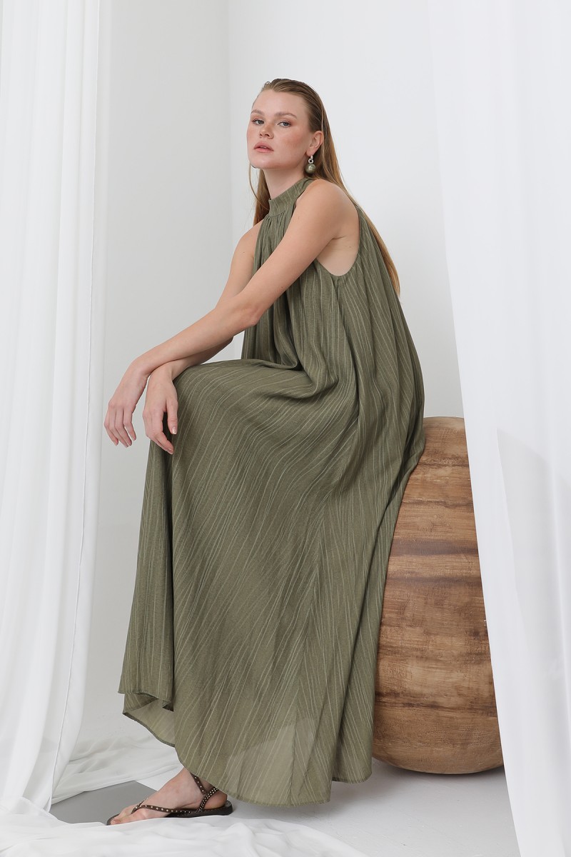 Kadın Halter Yaka Elbise - 32322ELB Kadın Halter Yaka Elbise - 32322ELB