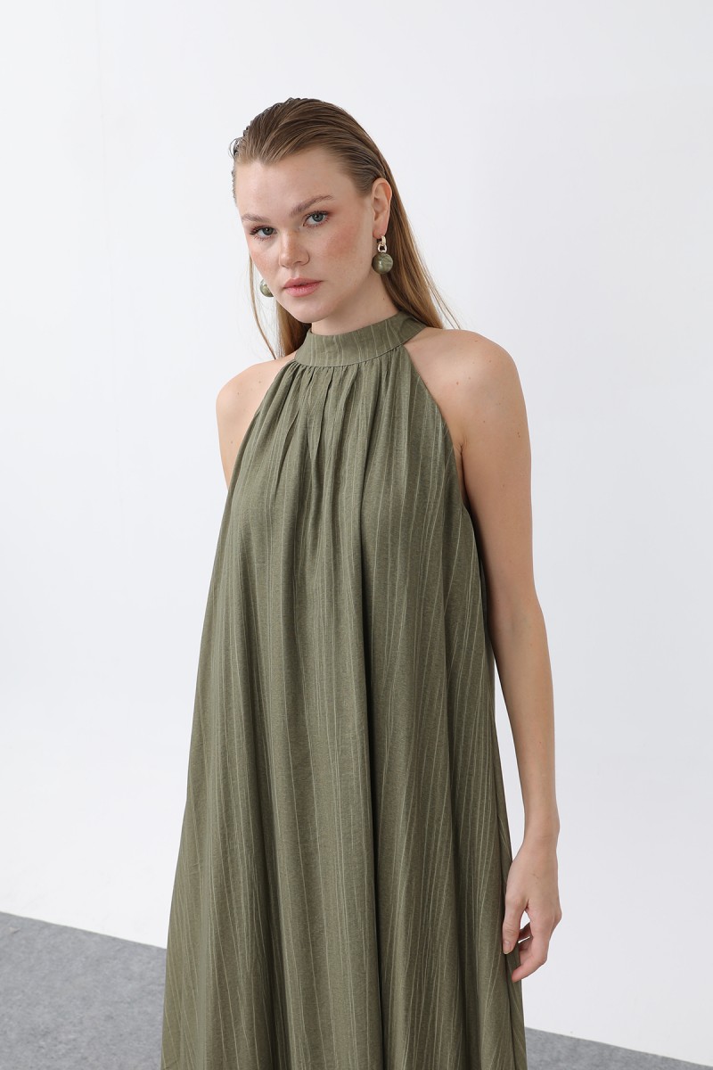 Kadın Halter Yaka Elbise - 32322ELB Kadın Halter Yaka Elbise - 32322ELB