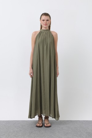Kadın Halter Yaka Elbise - 32322ELB Kadın Halter Yaka Elbise - 32322ELB