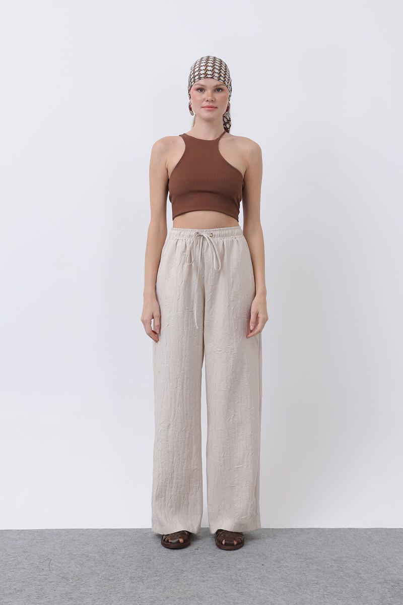Kadın Belden Bağlamalı Pantolon - 32334PNT Kadın Belden Bağlamalı Pantolon - 32334PNT