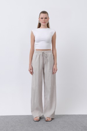 Kadın Belden Bağlamalı Pantolon - 32334PNT Kadın Belden Bağlamalı Pantolon - 32334PNT