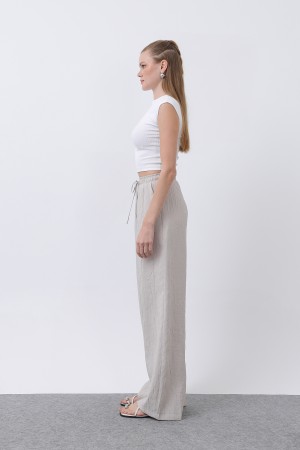 Kadın Belden Bağlamalı Pantolon - 32334PNT Kadın Belden Bağlamalı Pantolon - 32334PNT