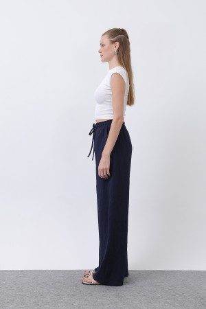 Kadın Belden Bağlamalı Pantolon - 32334PNT Kadın Belden Bağlamalı Pantolon - 32334PNT