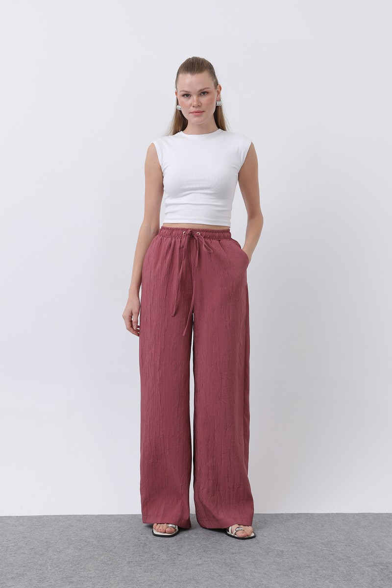 Kadın Belden Bağlamalı Pantolon - 32334PNT Kadın Belden Bağlamalı Pantolon - 32334PNT