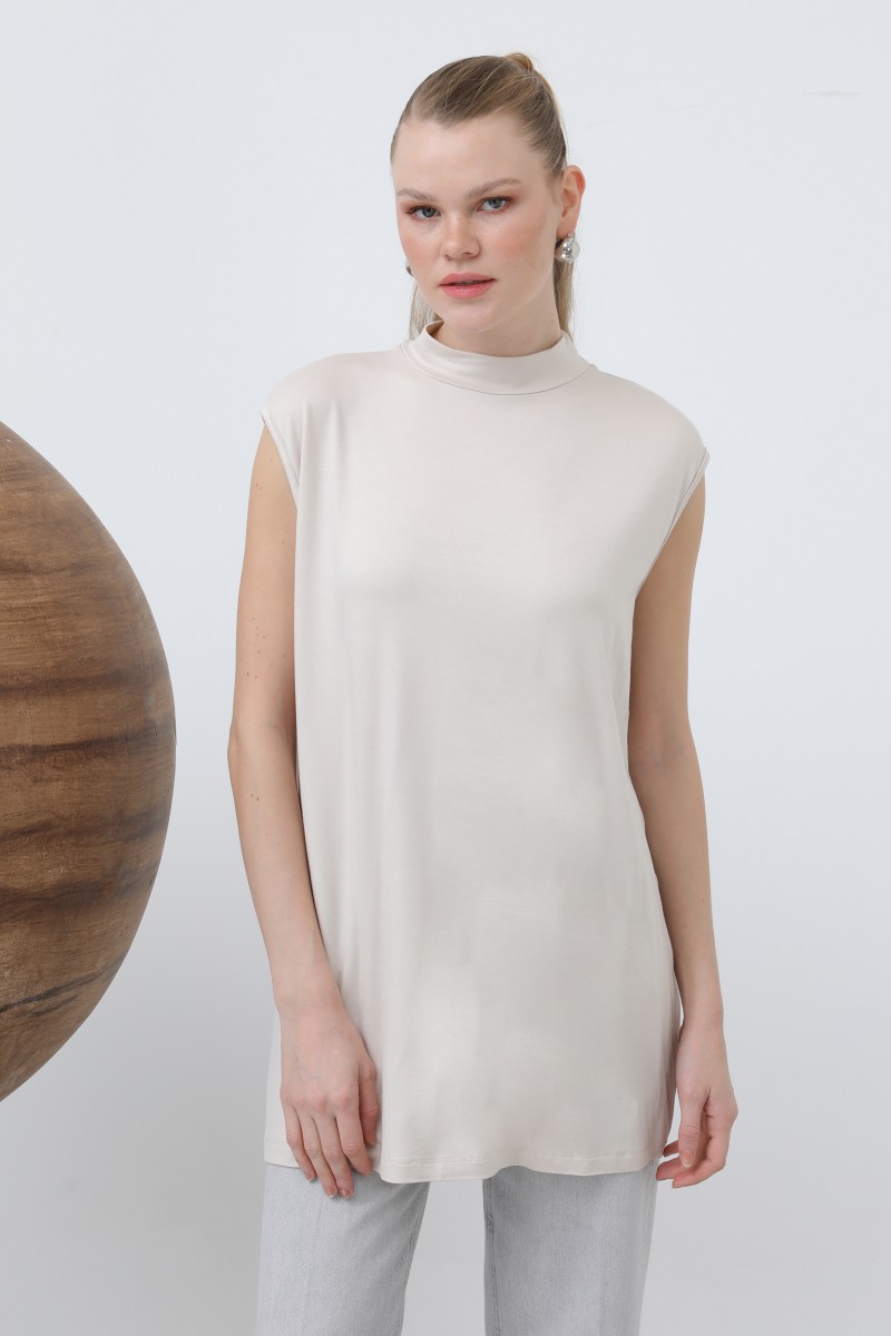 Women's Sleeveless Crew Neck Tunic Long Underwear - 40006BLZ Women's Sleeveless Crew Neck Tunic Long Underwear - 40006BLZ
