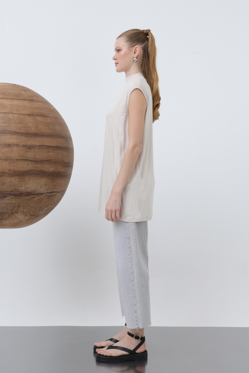 Women's Sleeveless Crew Neck Tunic Long Underwear - 40006BLZ Women's Sleeveless Crew Neck Tunic Long Underwear - 40006BLZ