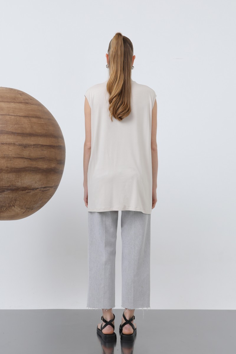 Women's Sleeveless Crew Neck Tunic Long Underwear - 40006BLZ Women's Sleeveless Crew Neck Tunic Long Underwear - 40006BLZ