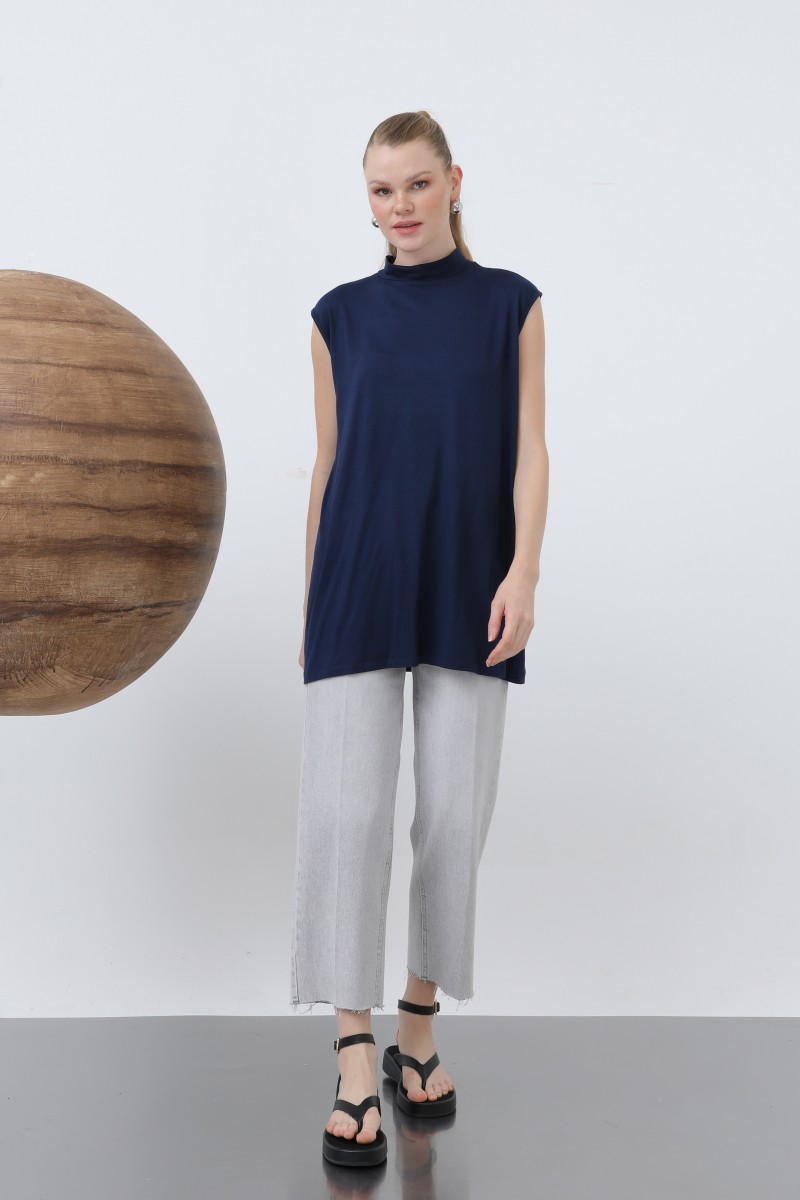 Women's Sleeveless Crew Neck Tunic Long Underwear - 40006BLZ Women's Sleeveless Crew Neck Tunic Long Underwear - 40006BLZ