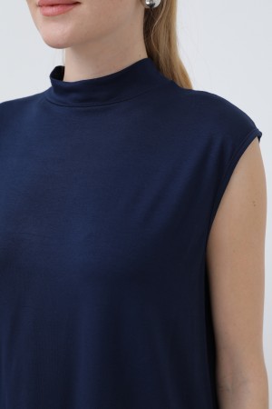 Women's Sleeveless Crew Neck Tunic Long Underwear - 40006BLZ Women's Sleeveless Crew Neck Tunic Long Underwear - 40006BLZ