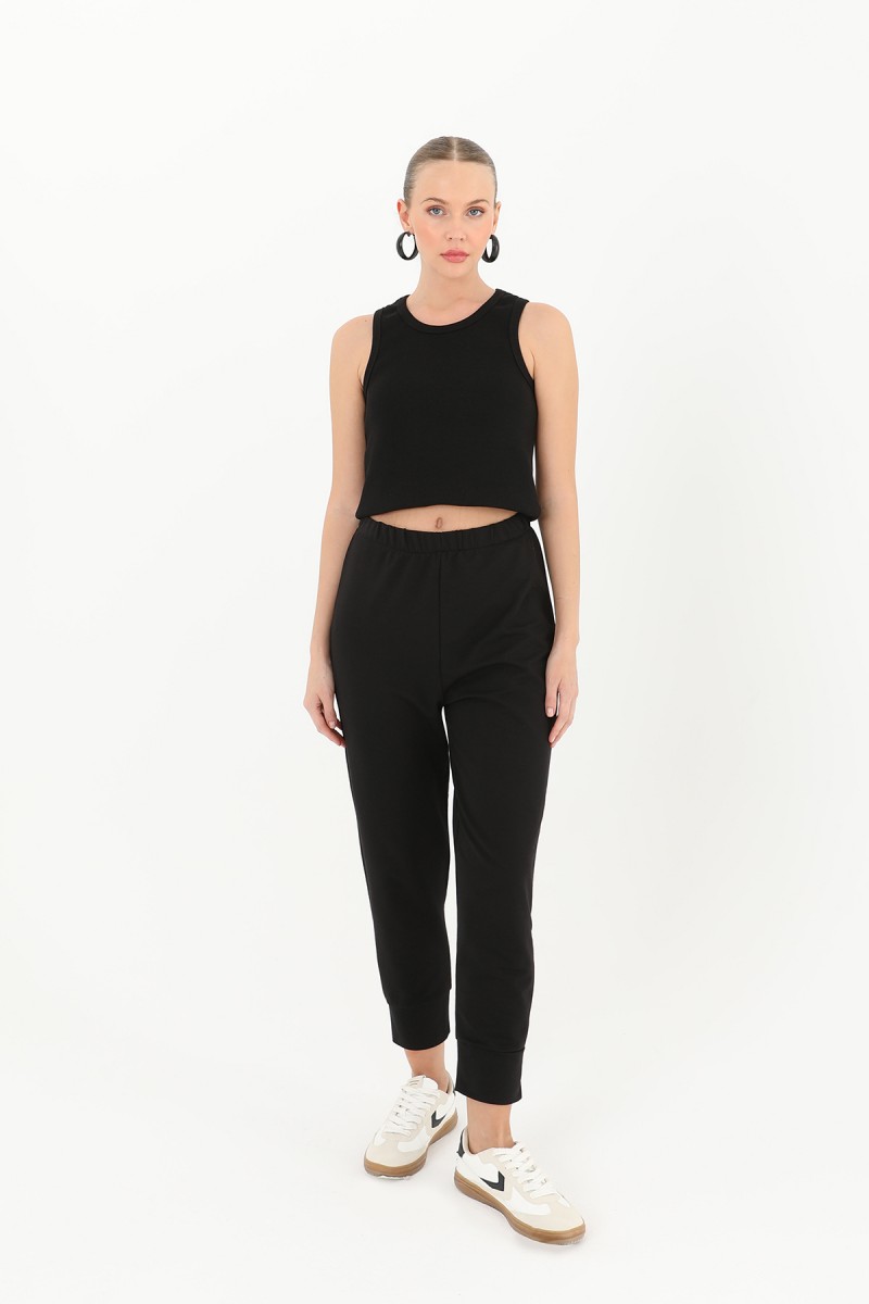 بنطال رياضي نسائي بتفاصيل مضلعة - 30189PNT بنطال رياضي نسائي بتفاصيل مضلعة - 30189PNT