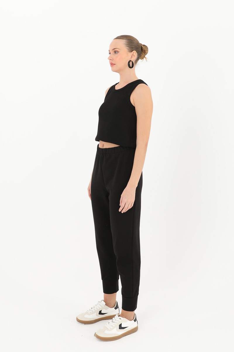 بنطال رياضي نسائي بتفاصيل مضلعة - 30189PNT بنطال رياضي نسائي بتفاصيل مضلعة - 30189PNT