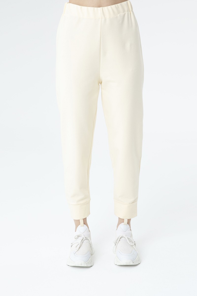 Women's Rib Detailed Sweatpants - 30189PNT Women's Rib Detailed Sweatpants - 30189PNT