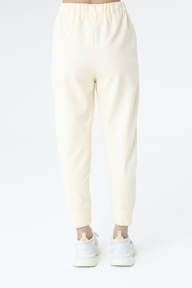 Women's Rib Detailed Sweatpants - 30189PNT Women's Rib Detailed Sweatpants - 30189PNT