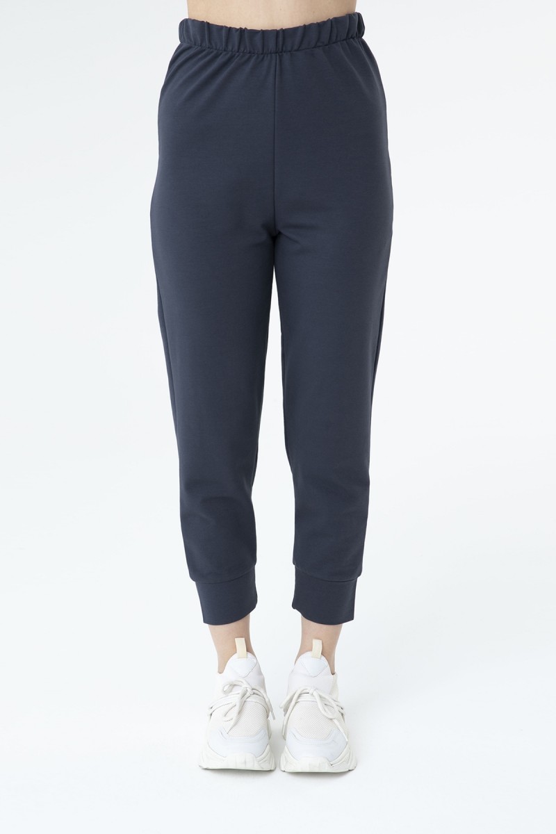 Women's Rib Detailed Sweatpants - 30189PNT Women's Rib Detailed Sweatpants - 30189PNT