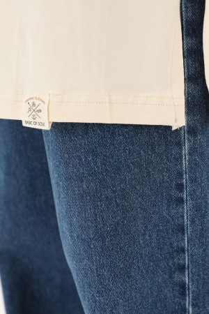 Kadın Basic Kolsuz T-shirt - 30725TUN Kadın Basic Kolsuz T-shirt - 30725TUN