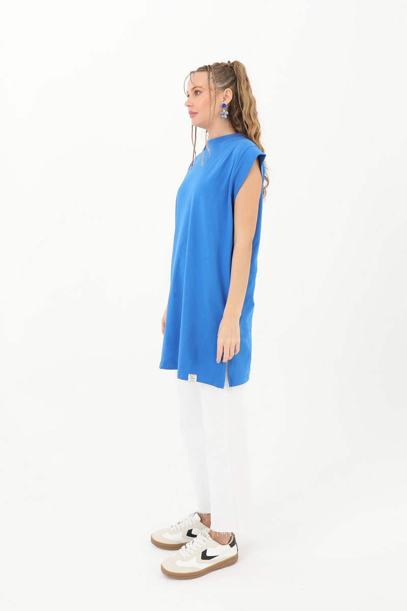 Kadın Basic Kolsuz T-shirt  - 30725TUN
