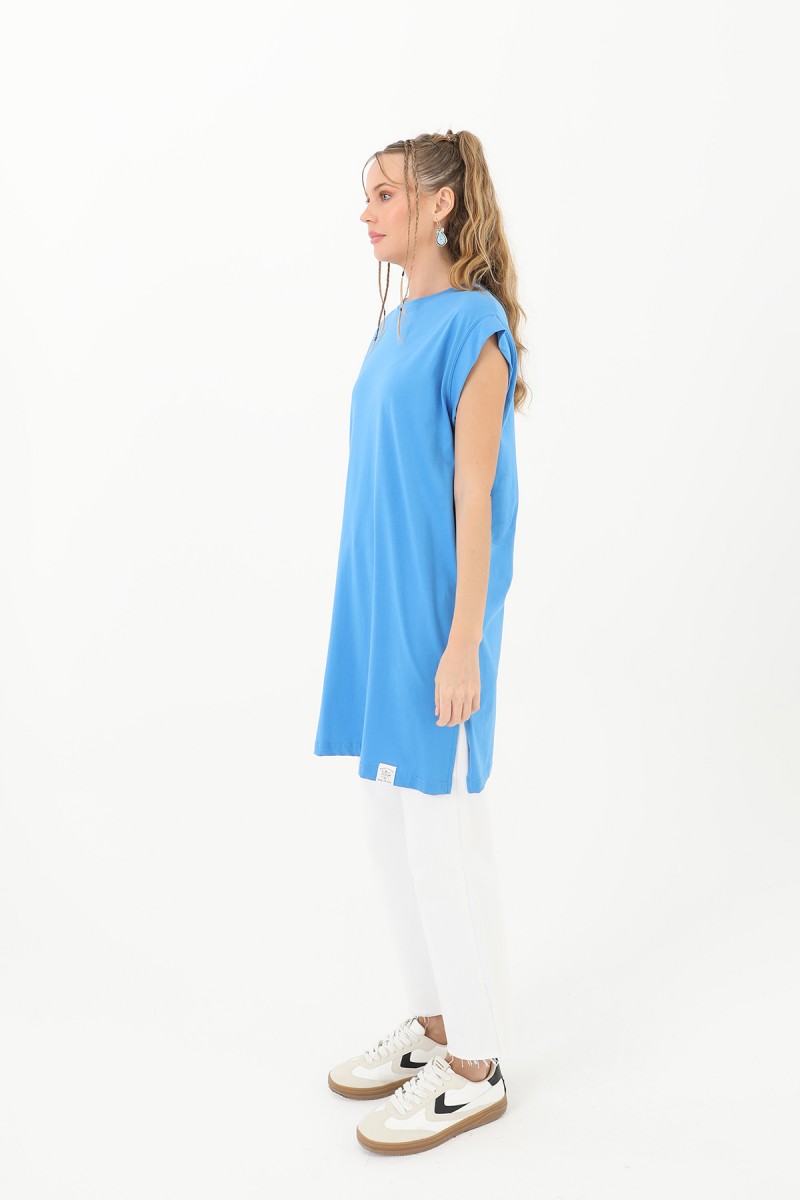Kadın Basic Kolsuz T-shirt - 30725TUN Kadın Basic Kolsuz T-shirt - 30725TUN