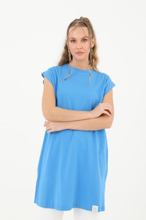 Kadın Basic Kolsuz T-shirt - 30725TUN Kadın Basic Kolsuz T-shirt - 30725TUN