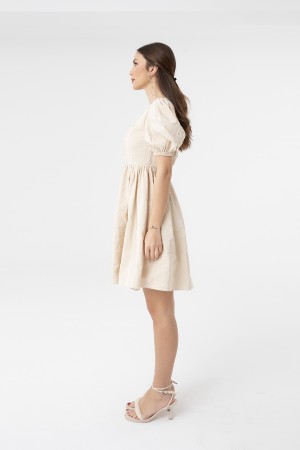 Kadın Poplin Yarım Kol Elbise - 31069ELB Kadın Poplin Yarım Kol Elbise - 31069ELB