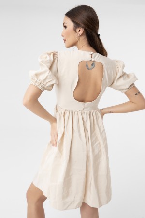 Kadın Poplin Yarım Kol Elbise - 31069ELB Kadın Poplin Yarım Kol Elbise - 31069ELB
