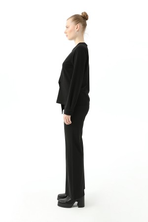 Kadın Ceket Detaylı Sweatshirt - 31441SWT