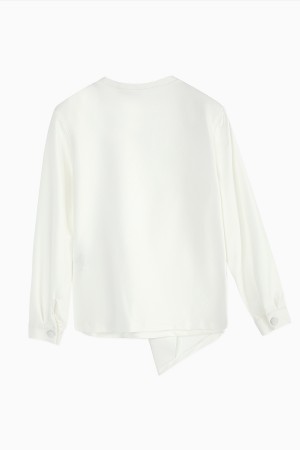 Kadın Ceket Detaylı Sweatshirt - 31441SWT