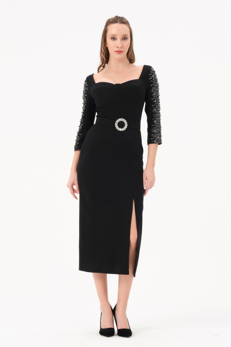MADONNA V-NECK LONG DRESS MADONNA V-NECK LONG DRESS